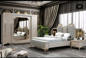 Kings bed size luxury furniture,curtain decorator in lagos