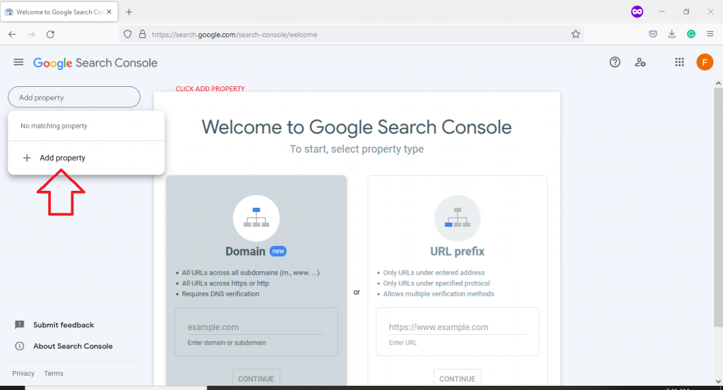 search console add a site how to add website to google search console. FAST SEO 2023