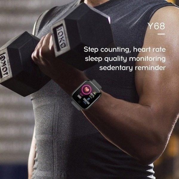 D20 Smart Watch Y68 Bluetooth Fitness Tracker Sports Watch Heart Rate Monitor Blood Pressure Smart Bracelet 3 D20 Smart Watch Y68 Bluetooth Fitness Tracker Sports