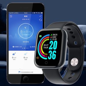 Y68 Smart Watch Heart Rate Blood Pressure Blood Oxygen Monitoring Multi-Function Reminder Sleep Monitoring