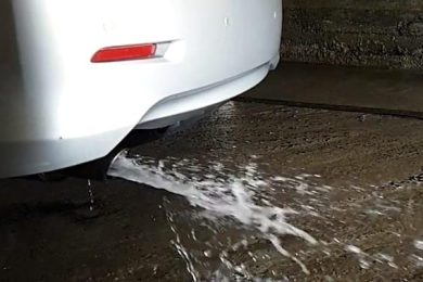 Water Coming Out of Tailpipe While Running