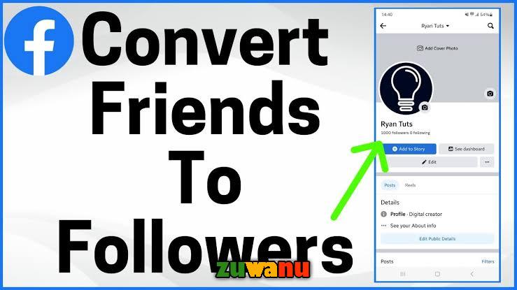 how to turn friends to followers on facebook
