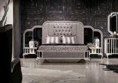 Luxury sofa chair and bed with cabinet