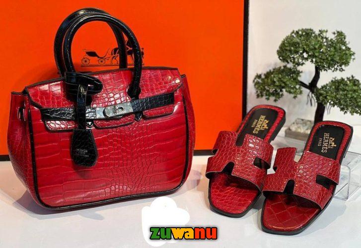 custom bag with shoe for ladies