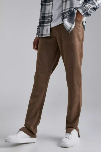 male suede trouser and shirts