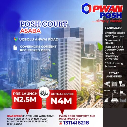 Posh court lands for sale in asaba