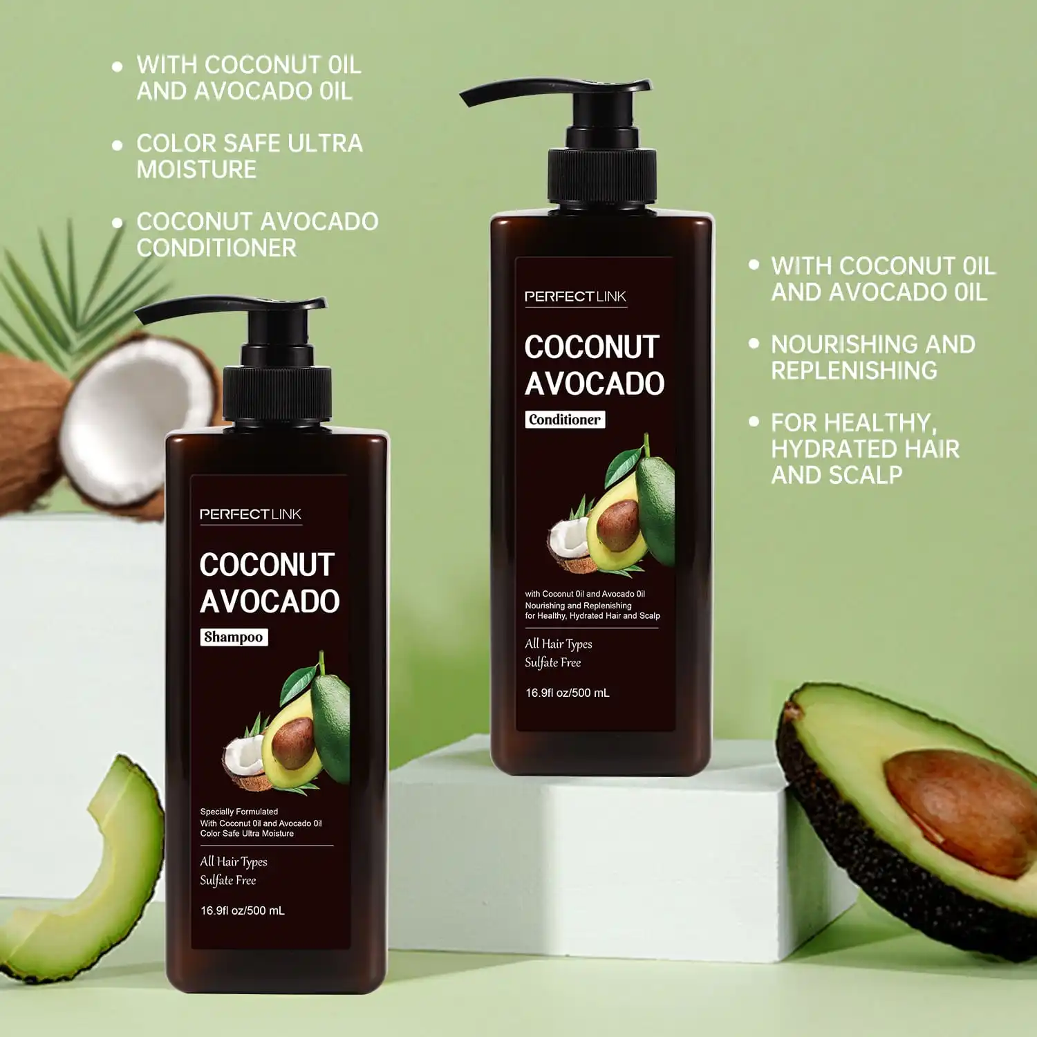 Avacado shampoo and conditioner