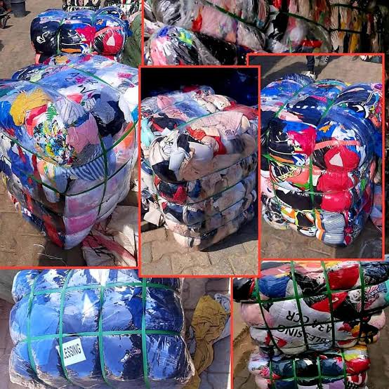 UK bales of clothes