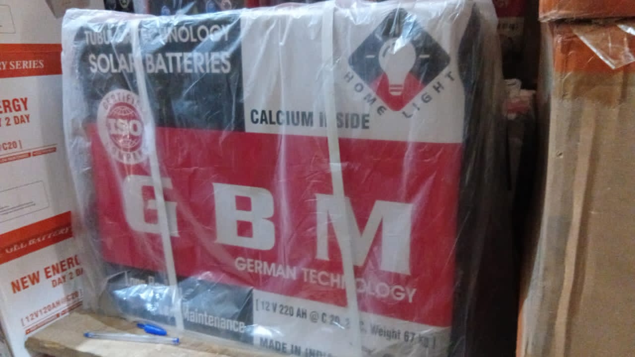 Solar tubular batteries