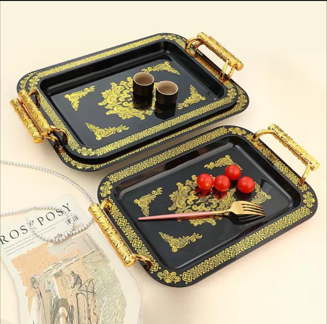 3 in 1 luxury designer serving trays