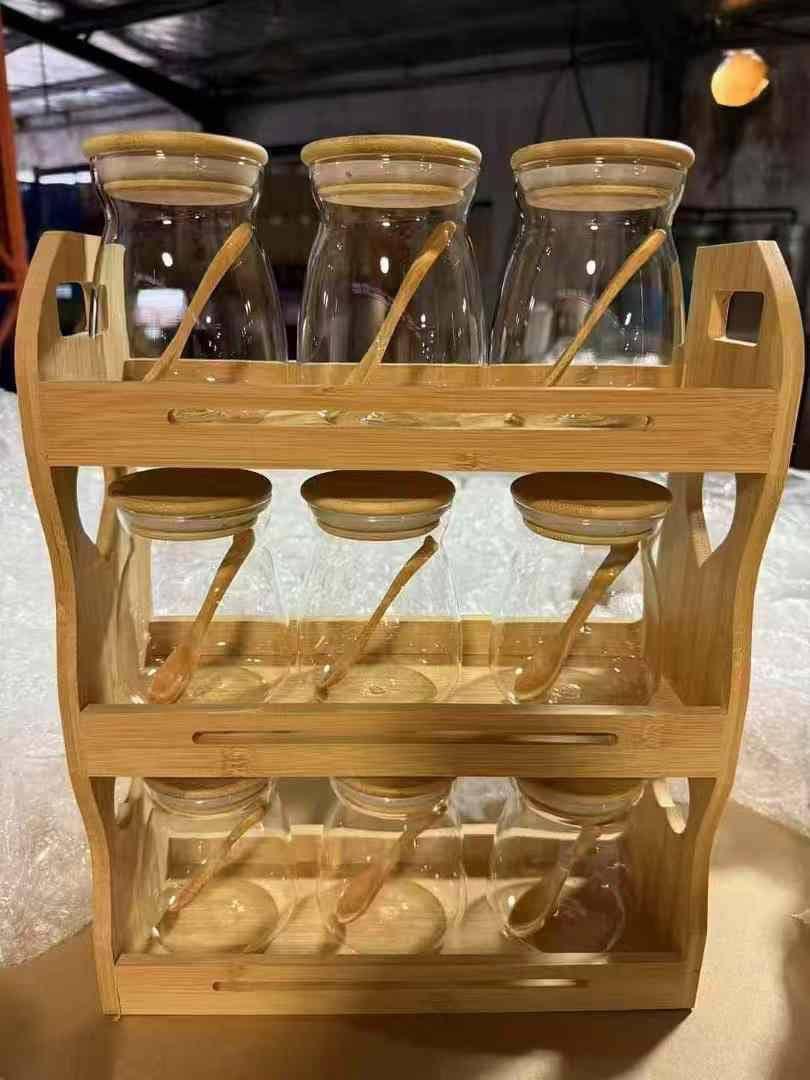 Wooden spice storage Rack 12 pcs