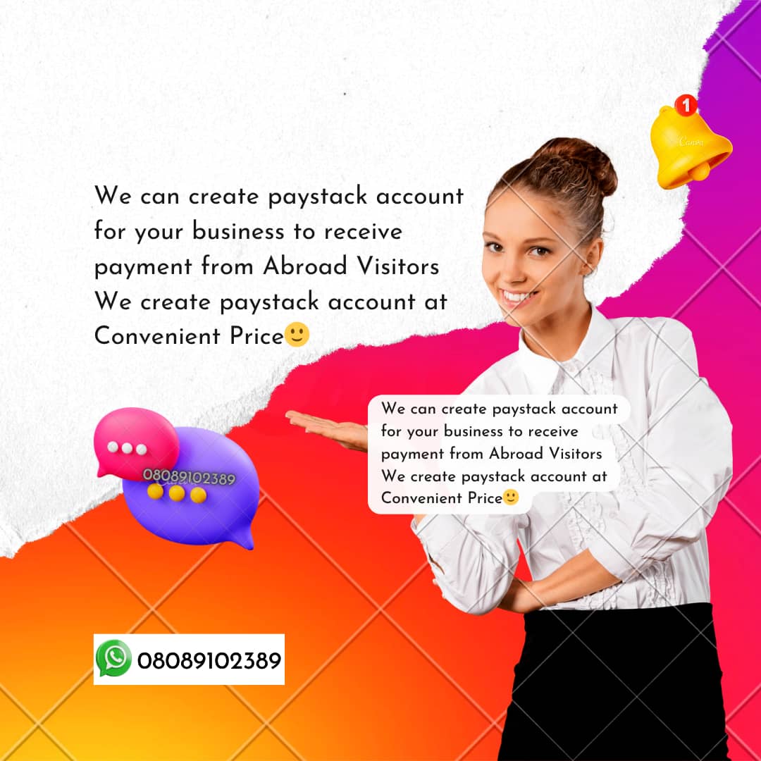 Create Paystack account
