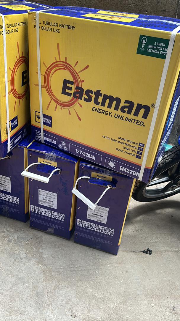 Solar tubular batteries