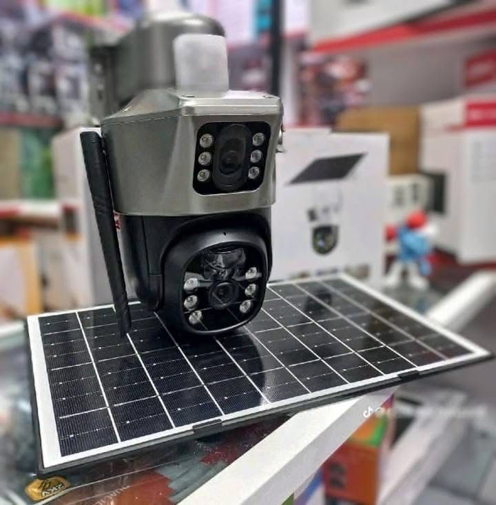 PTZ DUAL lens solar camera CCtv📸