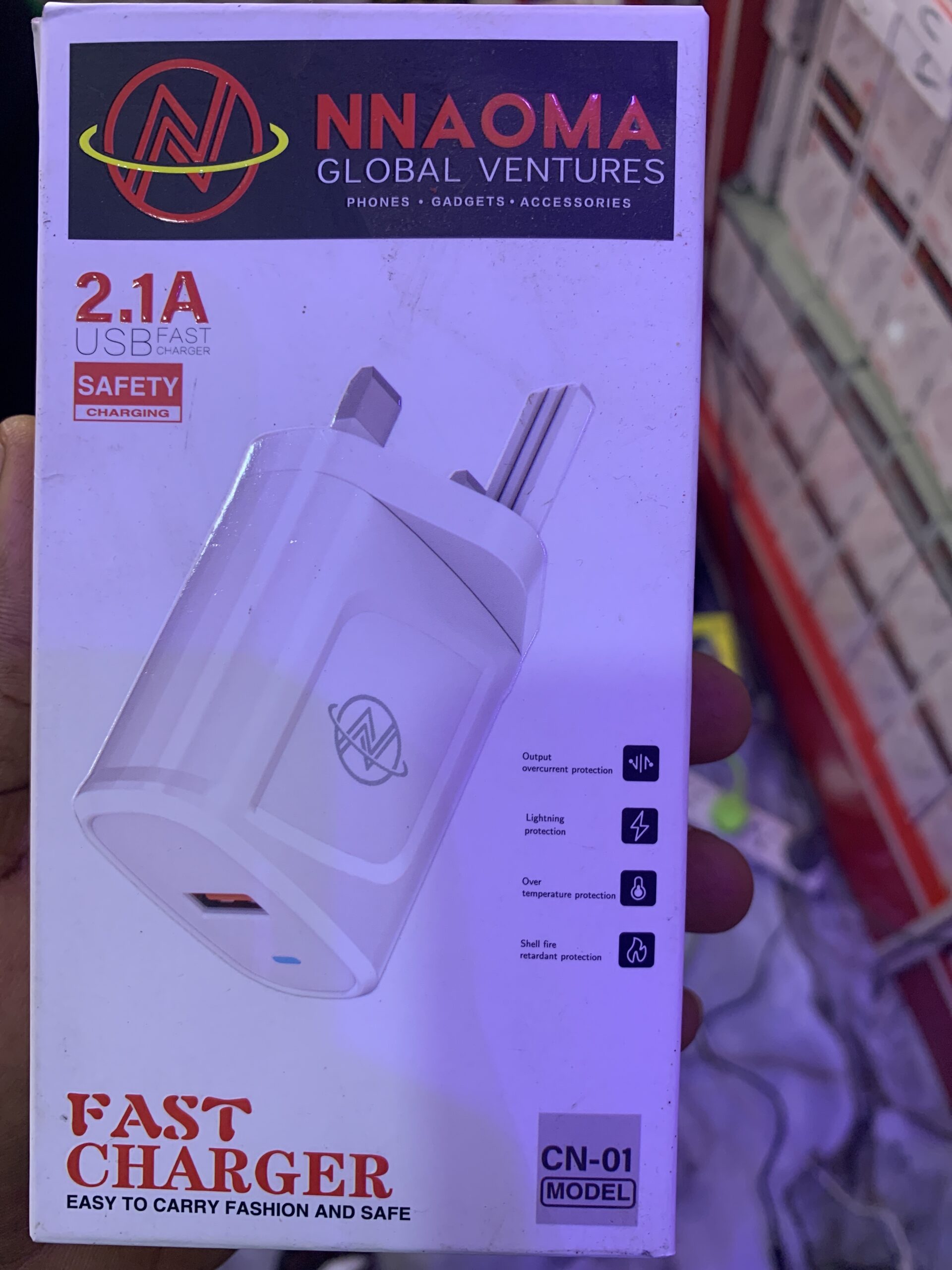Nnaoma 2.1A fast usb charger