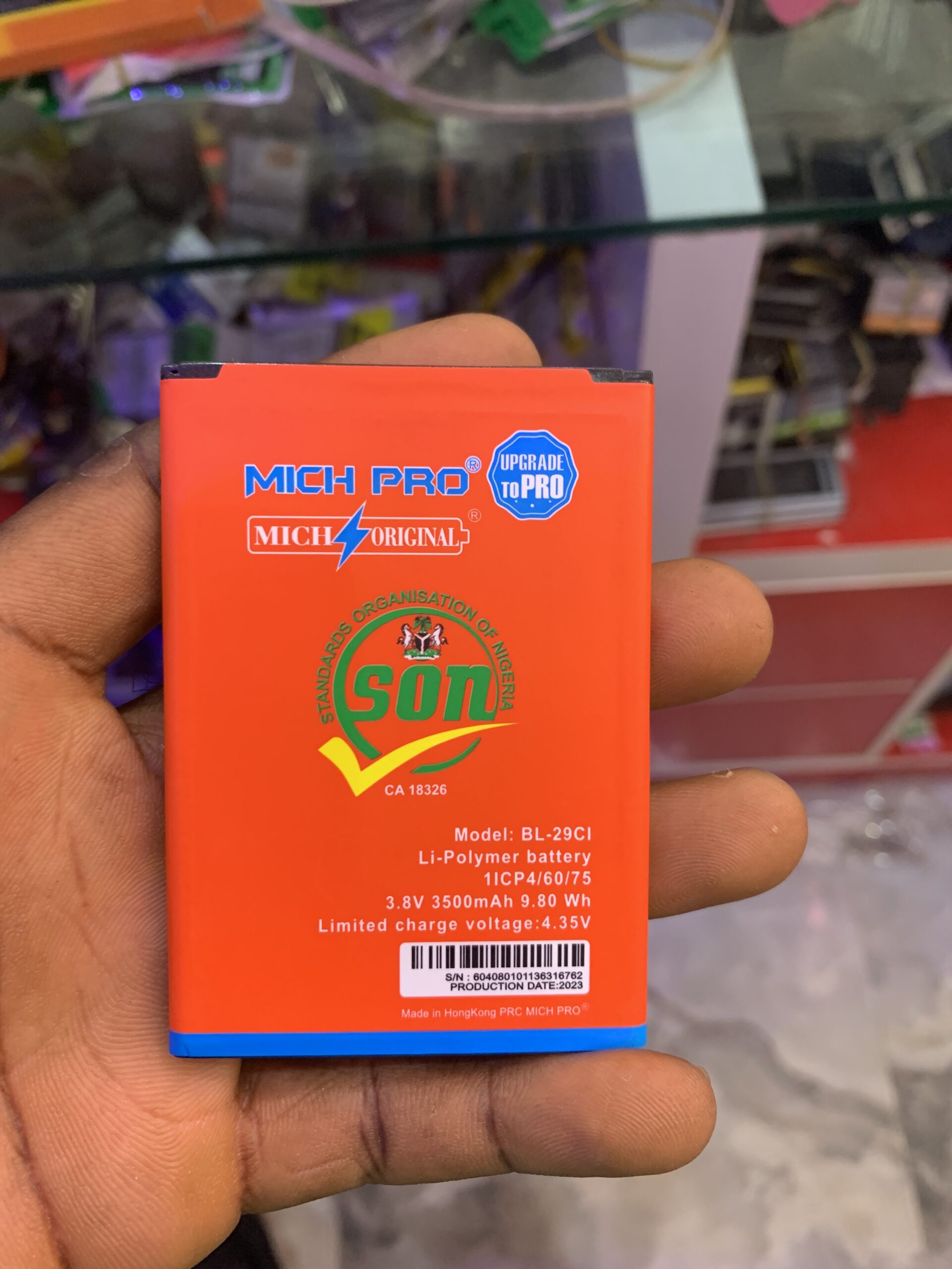 Mich pro 3500mah battery