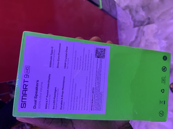 INFINIX smart 9 64gb rom 6gb Ram