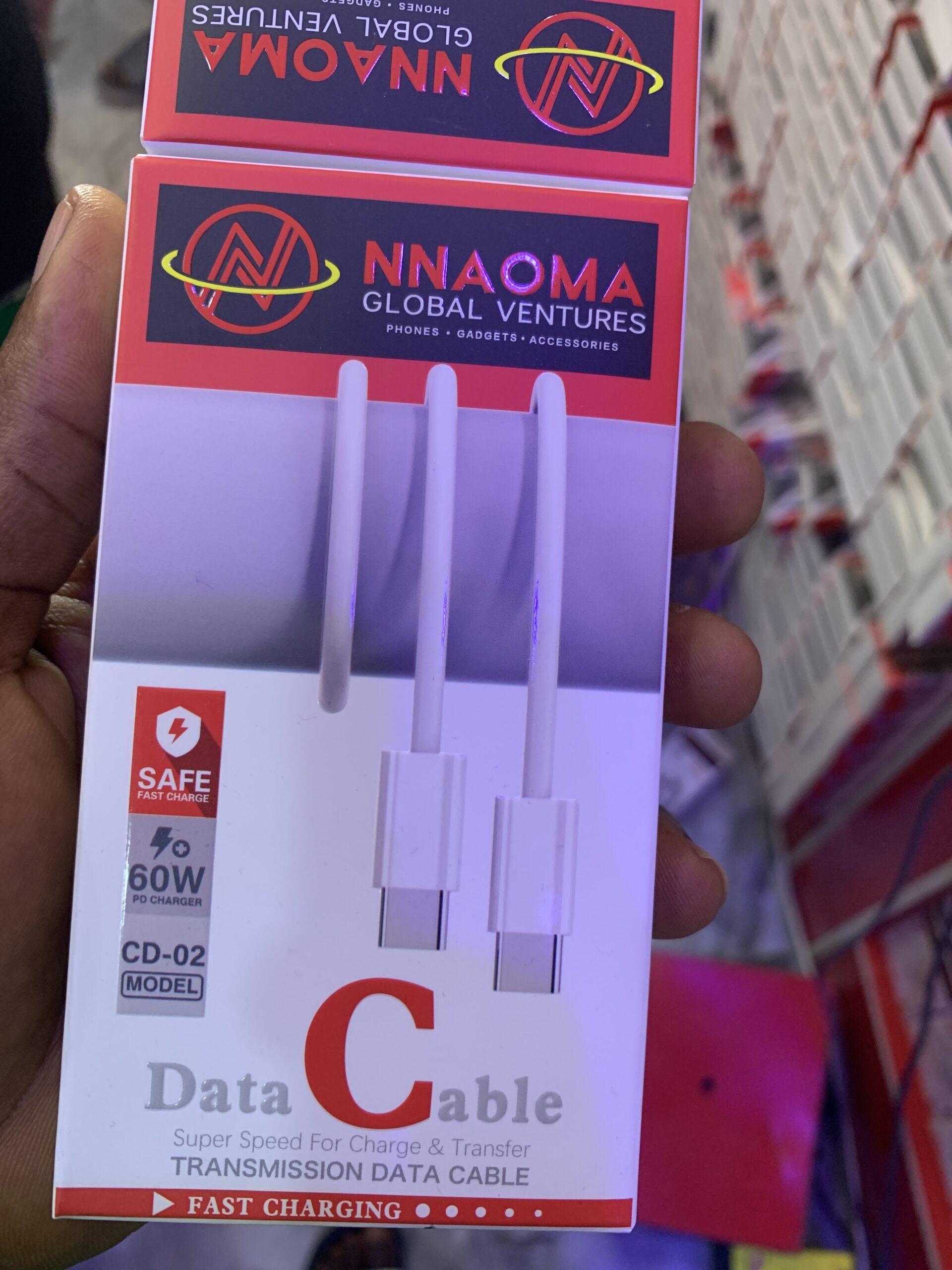 Nnaoma fast charger type c 60w