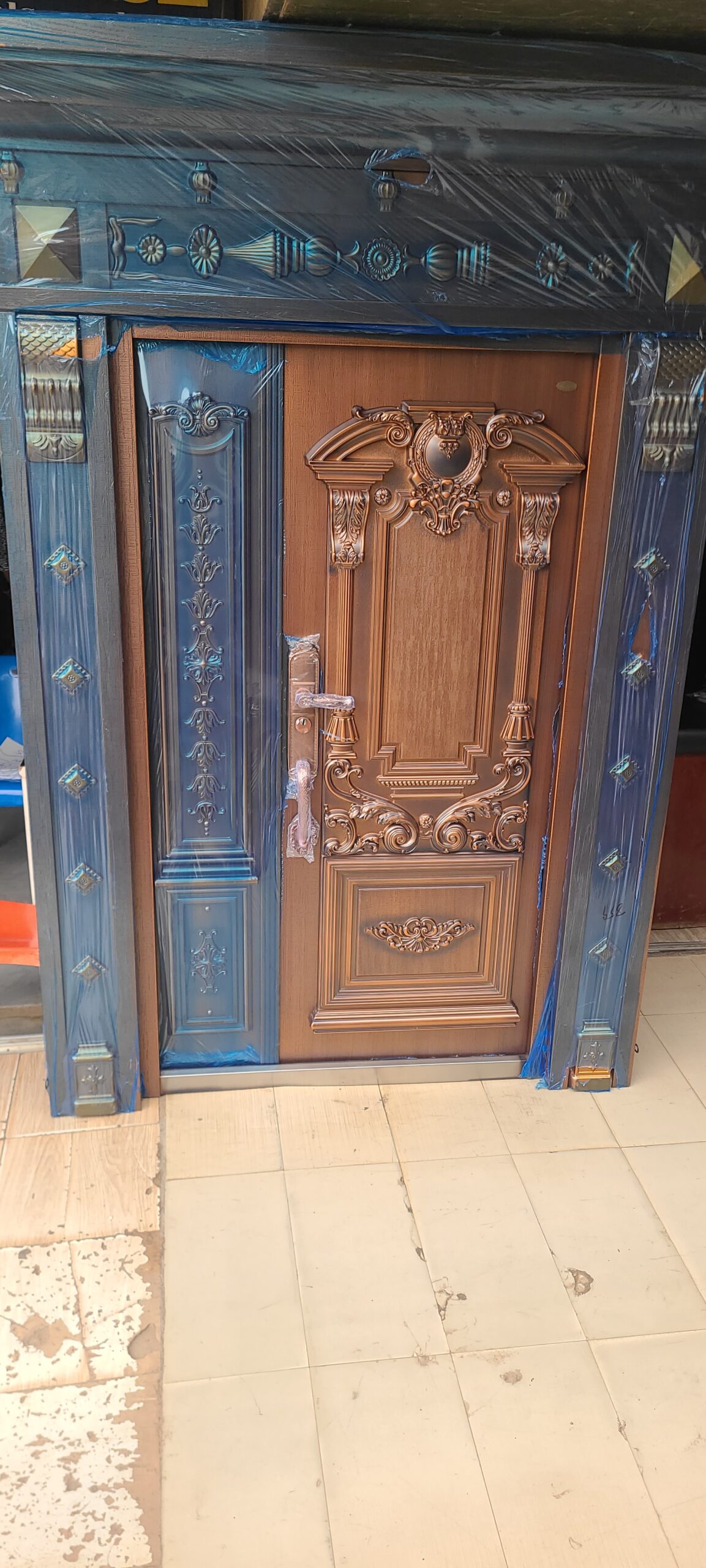 Luxury Copper Door with Arch