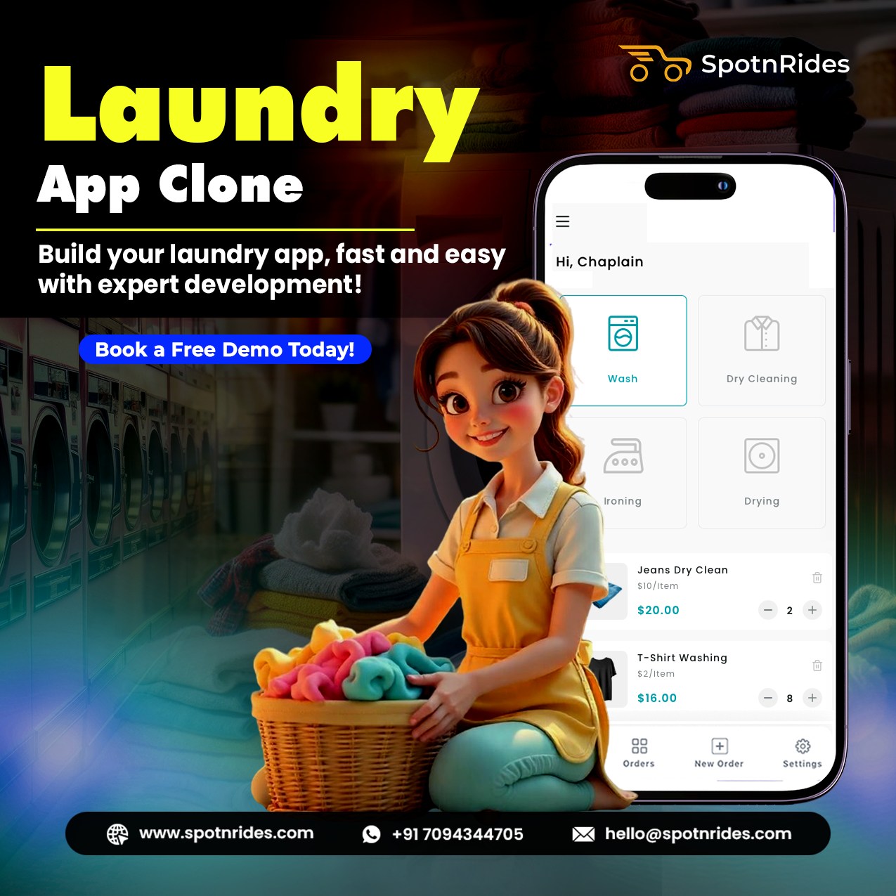 Laundry App Solution – Smart On-Demand Laundry & Dry Cleaning Platform