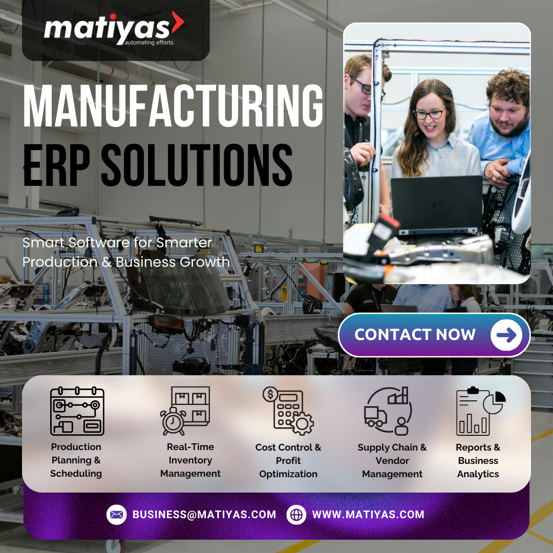 Manufacturing ERP Software in Nigeria | Matiyas Solutions