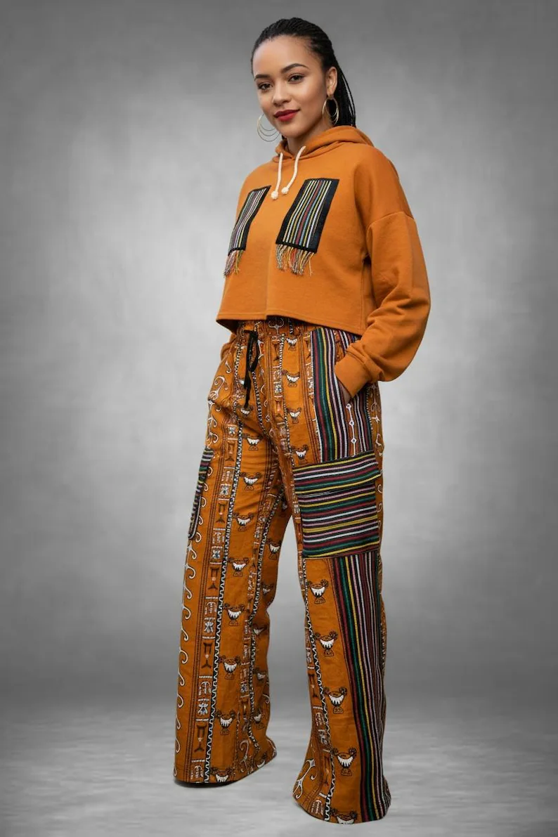 Luxury BuoBuo Gowns and Adire Pant Collections