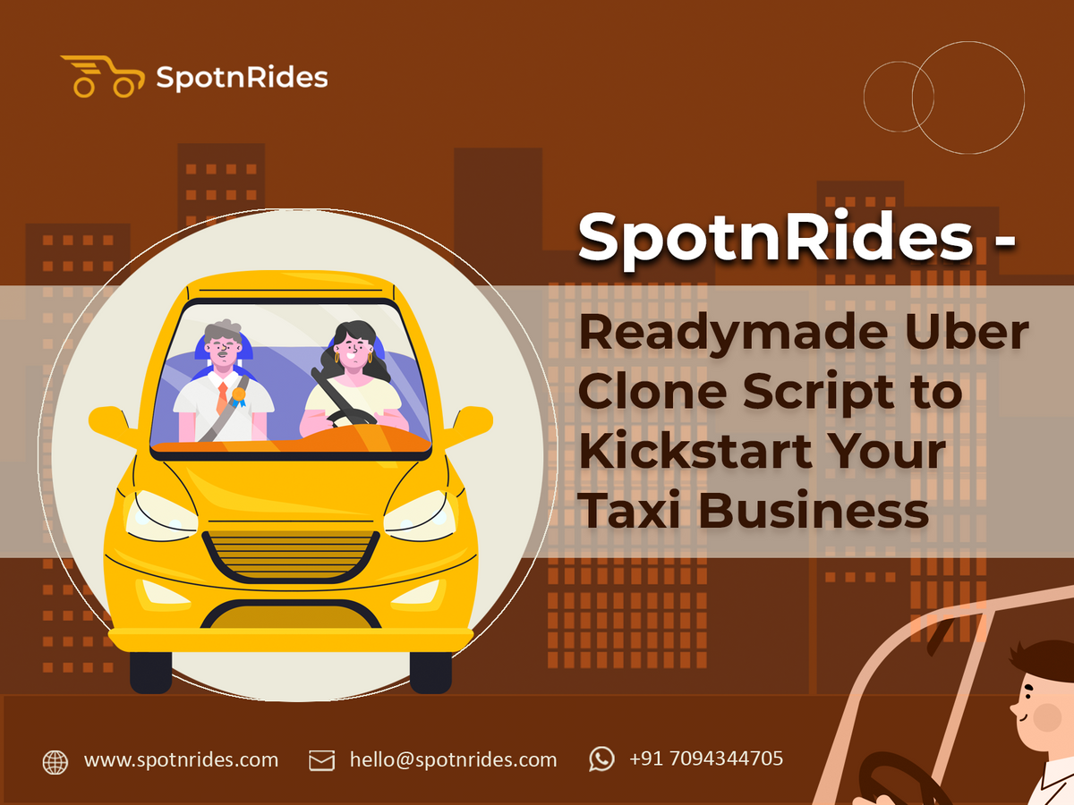 Start a High-Growth Ride-Hailing Business Using SpotnRides Uber Clone