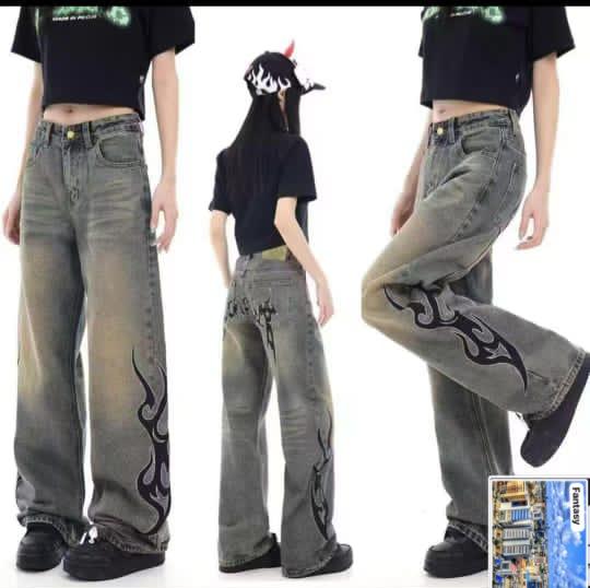 Ladies designer Baggy jeans