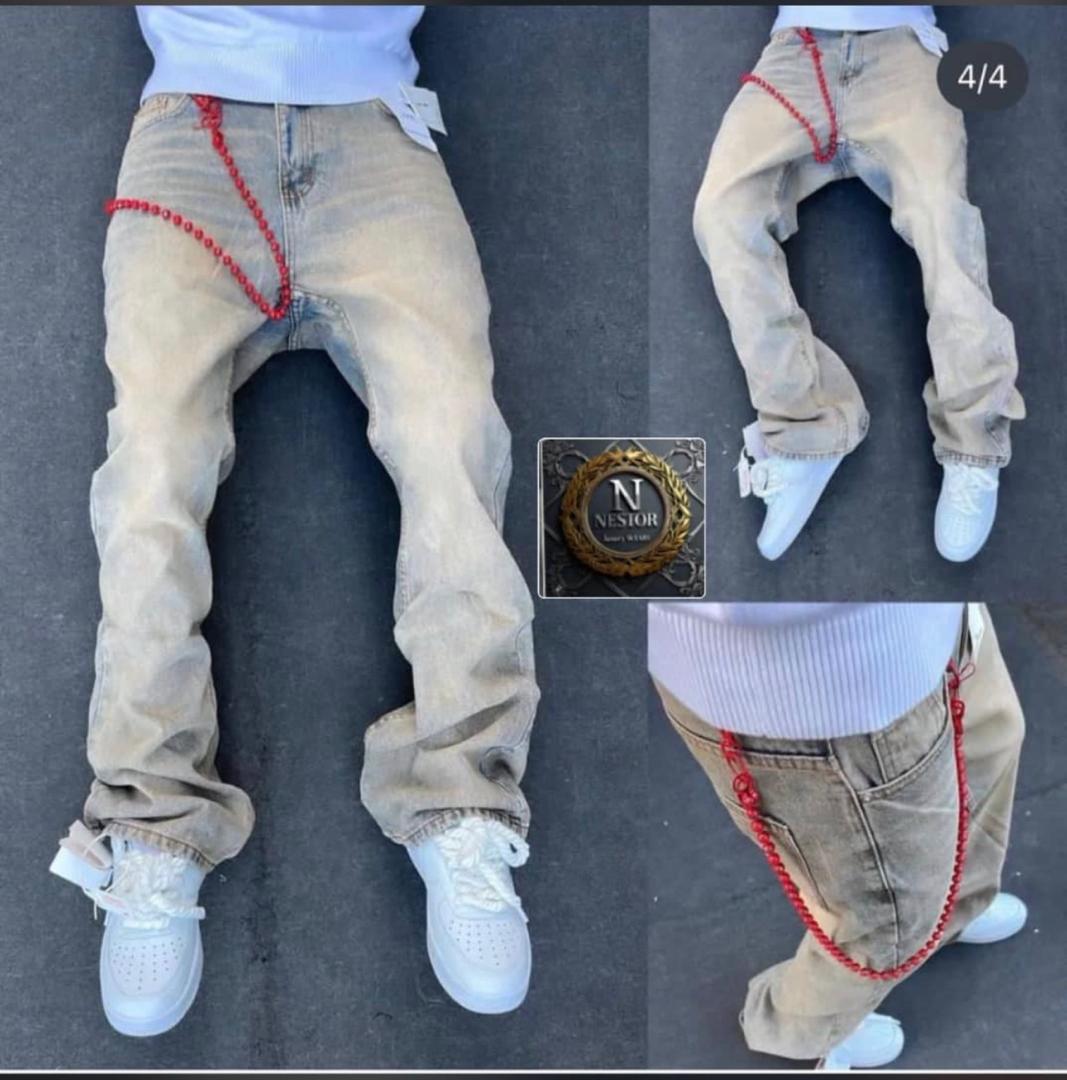 men’s jeans with side chain