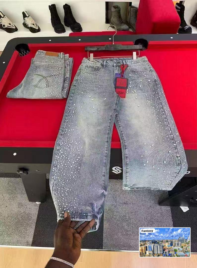 Men’s grey big jeans