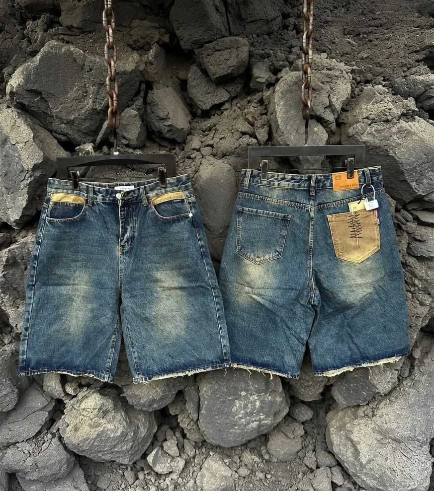 Men jeans short