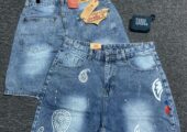 Men jeans short