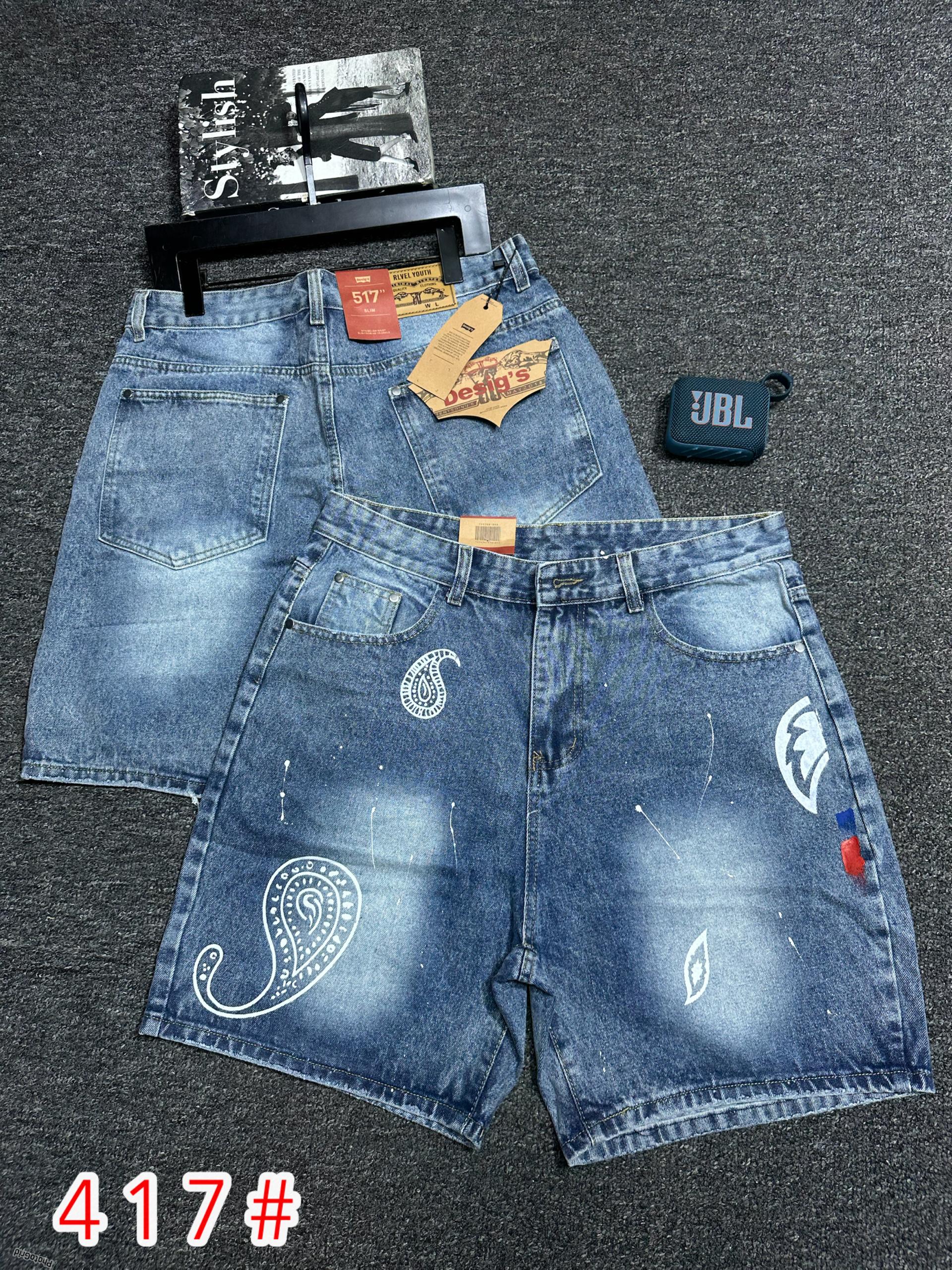 Men jeans short