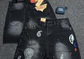 Men jeans short