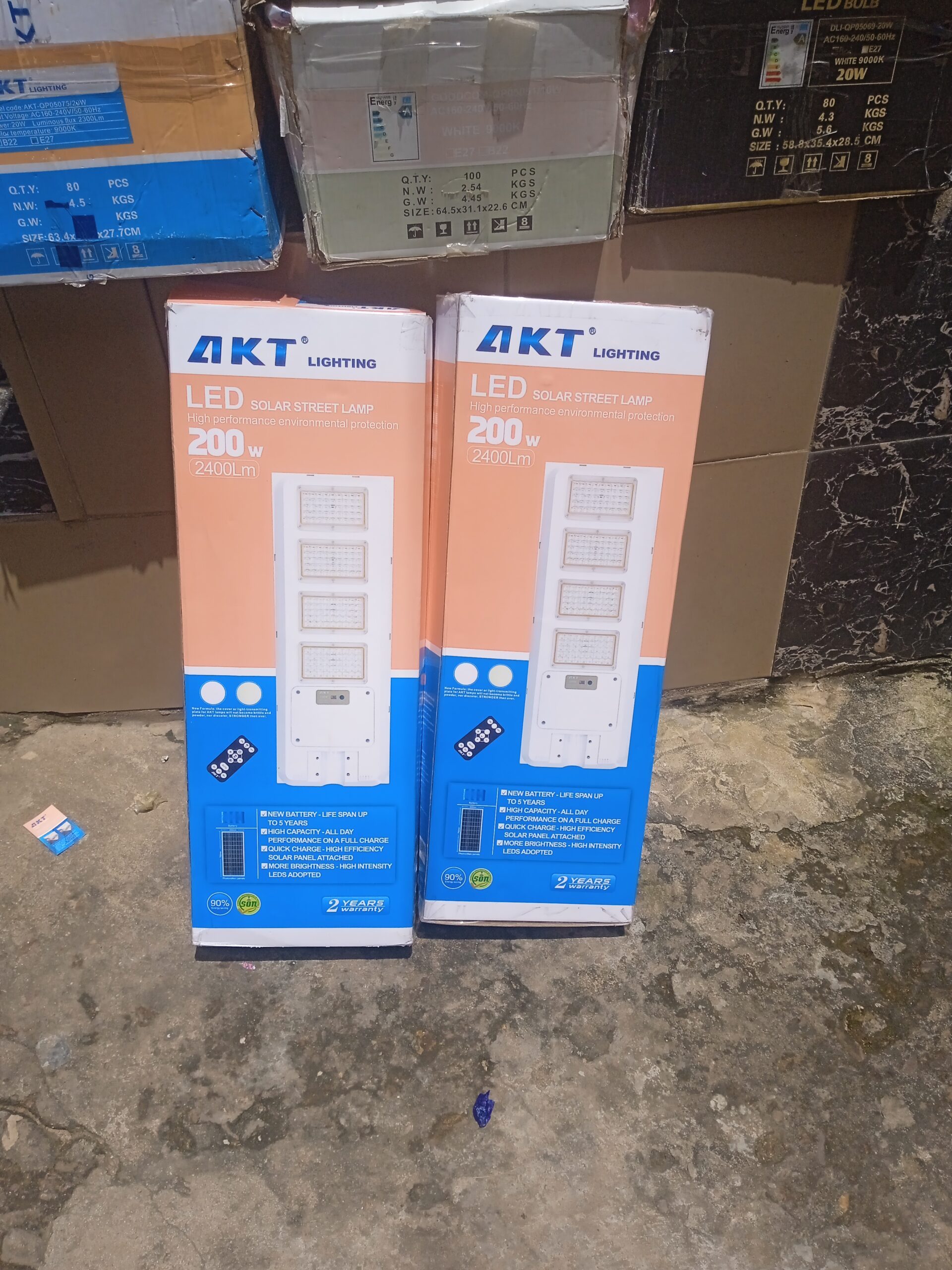 200W AKT solar street light