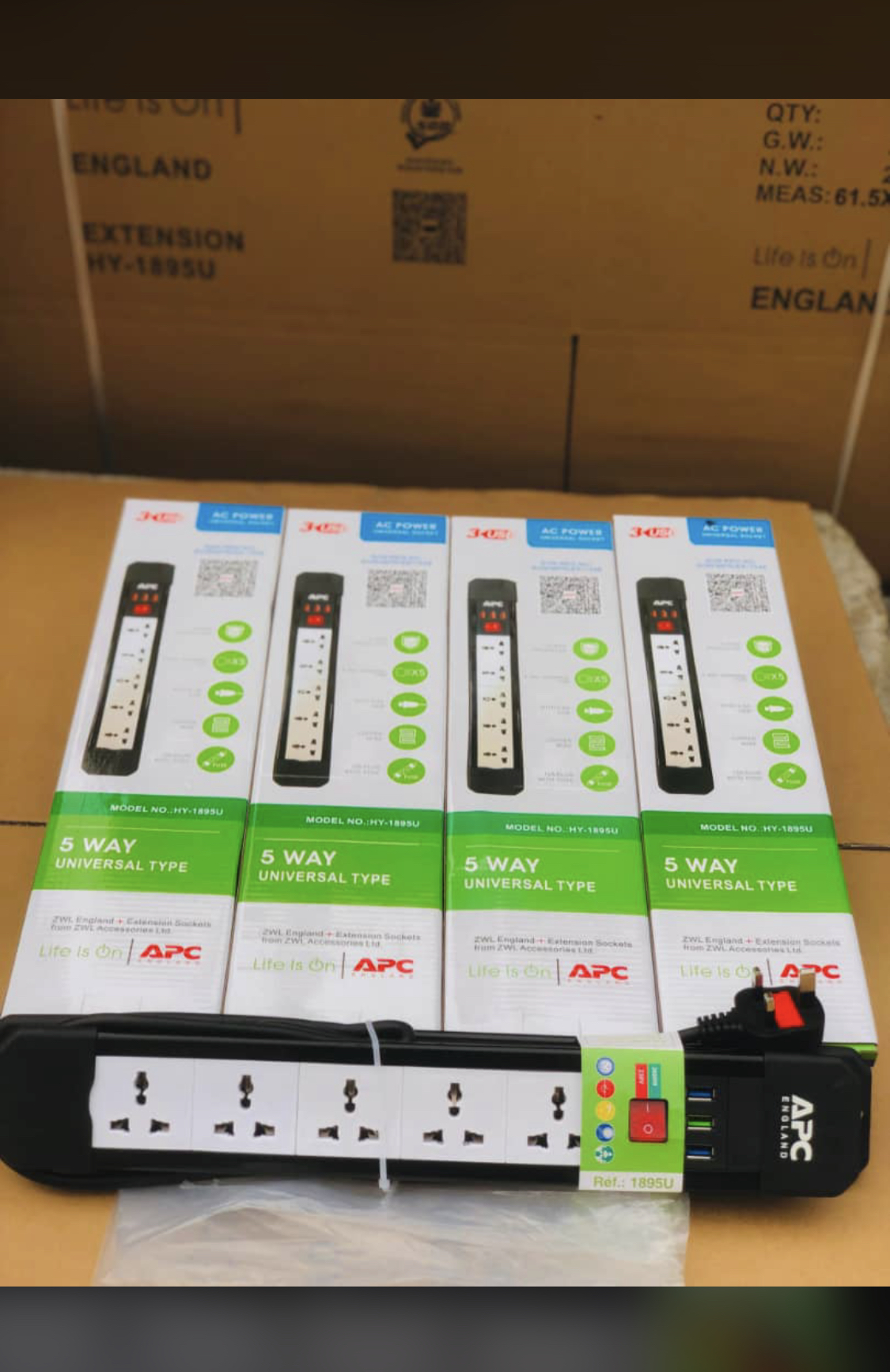 APC 5-Way Universal Extension Socket (Heavy Duty) 🔌