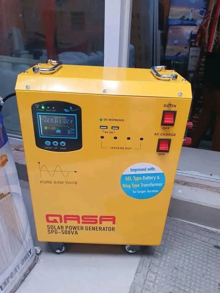QASA 500WATTS SPG SOLAR GENERATOR