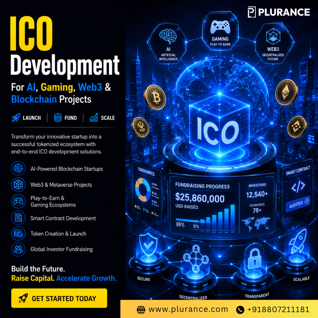 ICO Development for AI, Gaming, Web3 Blockchain Project
