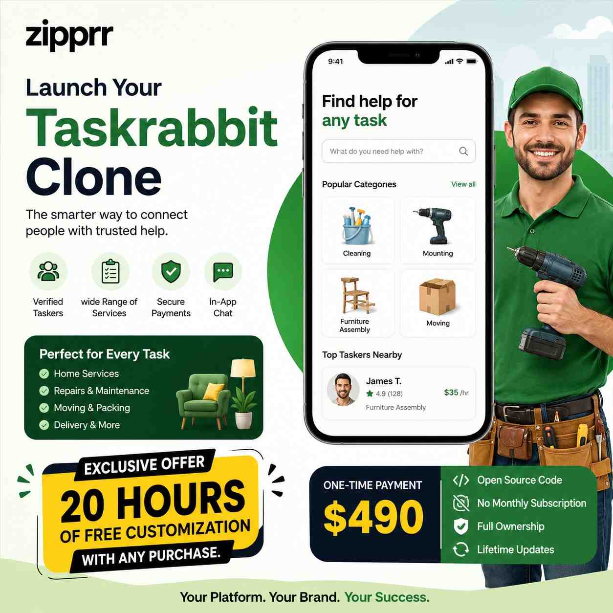 Grow With Zipprr’s TaskRabbit Clone
